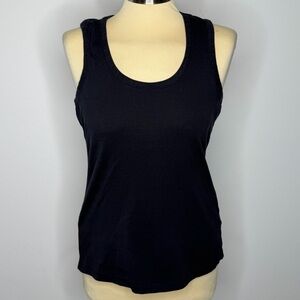 Grace Black Cotton Tank Top